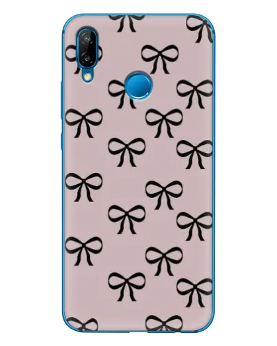 Чехол для Huawei P20 Lite (2019) с картинкой «Черные бантики»