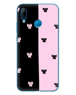 Чехол для Huawei P20 Lite (2019) с картинкой «Контрастные банты»