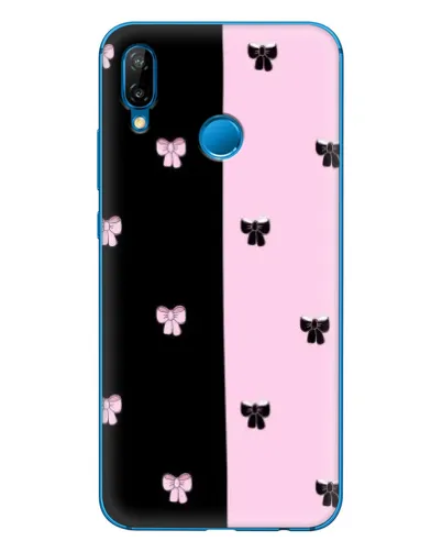 Чехол для Huawei P20 Lite (2019) с картинкой «Контрастные банты»