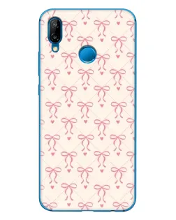 Чехол для Huawei P20 Lite (2019) с картинкой «Розовые бантики Coquette»