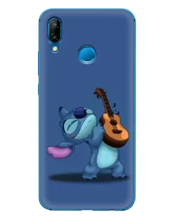 Чехол для Huawei P20 Lite (2019) с картинкой «Стич с укулеле»