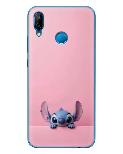 Чехол для Huawei P20 Lite (2019) с картинкой «Stitch выглядывает»