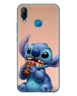 Чехол для Huawei P20 Lite (2019) с картинкой «Стич ест шоколад»