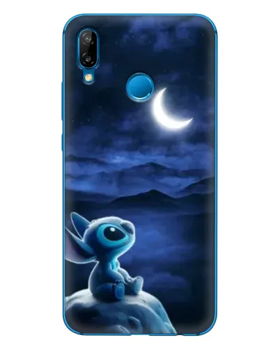 Чехол для Huawei P20 Lite (2019) с картинкой «Лунная ночь Стича»