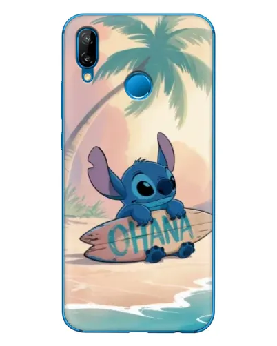 Чехол для Huawei P20 Lite (2019) с картинкой «Стич на серфе»