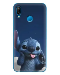 Чехол для Huawei P20 Lite (2019) с картинкой «Стич в облаках»