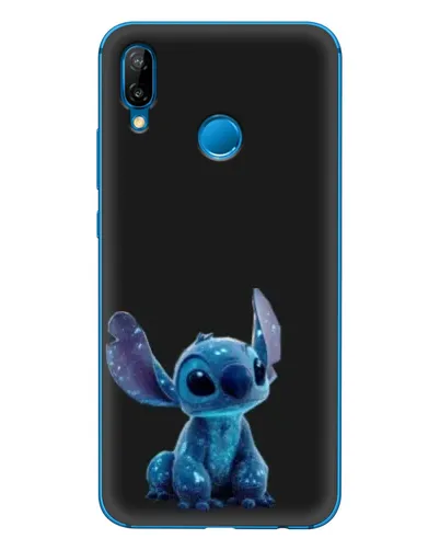 Чехол для Huawei P20 Lite (2019) с картинкой «Стич на черном»