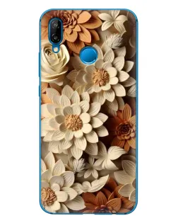 Чохол для Huawei P20 Lite (2019) з картинкою «Бежевий флористичний декор» Чохол для Huawei P20 Lite (2019) з картинкою «Бежевий флористичний декор»