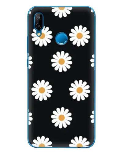 Чохол для Huawei P20 Lite (2019) з картинкою «Ромашки на чорному» Чохол для Huawei P20 Lite (2019) з картинкою «Ромашки на чорному»