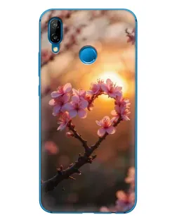 Чохол для Huawei P20 Lite (2019) з картинкою «Рожевий цвіт сердечко на тлі заходу» Чохол для Huawei P20 Lite (2019) з картинкою «Рожевий цвіт сердечко на тлі заходу»