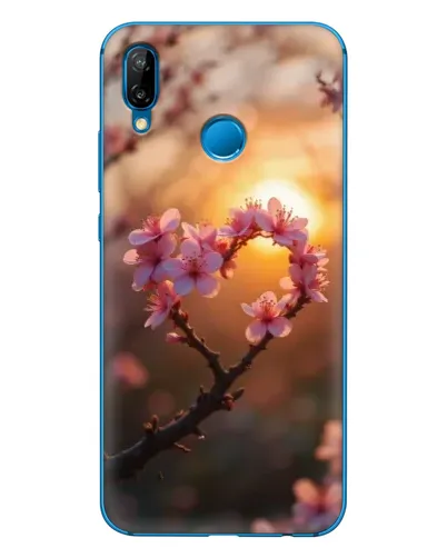Чохол для Huawei P20 Lite (2019) з картинкою «Рожевий цвіт сердечко на тлі заходу» Чохол для Huawei P20 Lite (2019) з картинкою «Рожевий цвіт сердечко на тлі заходу»