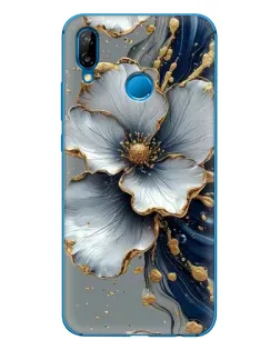 Чохол для Huawei P20 Lite (2019) з картинкою «Біла квітка та золотий флюїд» Чохол для Huawei P20 Lite (2019) з картинкою «Біла квітка та золотий флюїд»