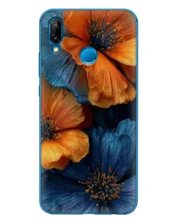 Чохол для Huawei P20 Lite (2019) з картинкою «Яскрава синьо-помаранчева флора» Чохол для Huawei P20 Lite (2019) з картинкою «Яскрава синьо-помаранчева флора»