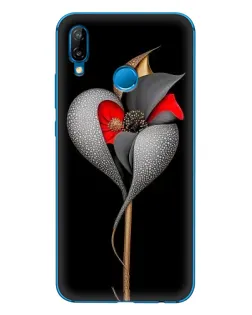Чохол для Huawei P20 Lite (2019) з картинкою «Срібна фантазійна квітка» Чохол для Huawei P20 Lite (2019) з картинкою «Срібна фантазійна квітка»