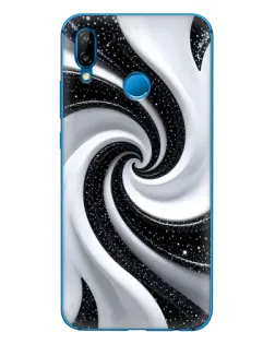 Чехол для Huawei P20 Lite (2019) с картинкой «Черно-белая спираль» Чехол для Huawei P20 Lite (2019) с картинкой «Черно-белая спираль»