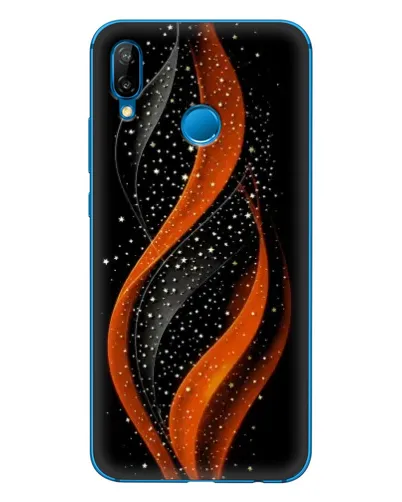Чехол для Huawei P20 Lite (2019) с картинкой «Огненная звездная волна»