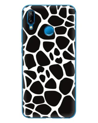 Чехол для Huawei P20 Lite (2019) с картинкой «Черно-белый жираф»
