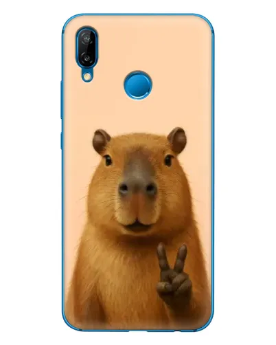 Чехол для Huawei P20 Lite (2019) с картинкой «Капибара виктория» Чехол для Huawei P20 Lite (2019) с картинкой «Капибара виктория»