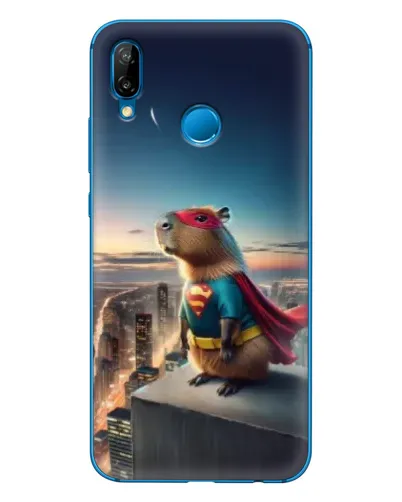 Чехол для Huawei P20 Lite (2019) с картинкой «Капи-мен супергерой» Чехол для Huawei P20 Lite (2019) с картинкой «Капи-мен супергерой»