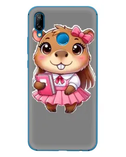 Чехол для Huawei P20 Lite (2019) с картинкой «Девочка капибара»