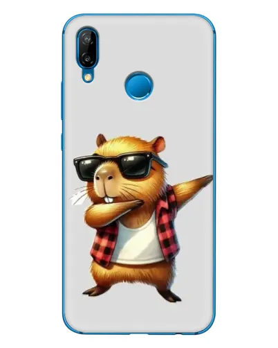 Чехол для Huawei P20 Lite (2019) с картинкой «Капибара рэпер даб» Чехол для Huawei P20 Lite (2019) с картинкой «Капибара рэпер даб»