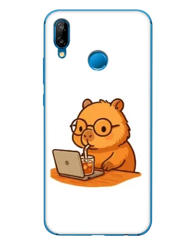 Чехол для Huawei P20 Lite (2019) с картинкой «Капибара с ноутбуком» Чехол для Huawei P20 Lite (2019) с картинкой «Капибара с ноутбуком»