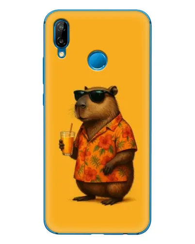 Чехол для Huawei P20 Lite (2019) с картинкой «Капибара на отдыхе» Чехол для Huawei P20 Lite (2019) с картинкой «Капибара на отдыхе»