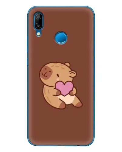 Чехол для Huawei P20 Lite (2019) с картинкой «Капибара с сердцем» Чехол для Huawei P20 Lite (2019) с картинкой «Капибара с сердцем»