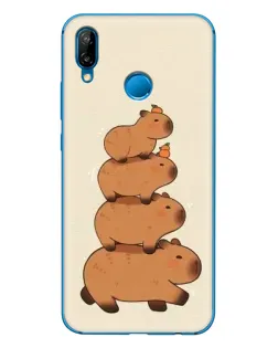 Чехол для Huawei P20 Lite (2019) с картинкой «Башня из капибар»