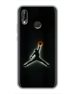 Чехол для Huawei P20 Lite (ANE-L02) с картинкой «Jordan Gradient Logo»