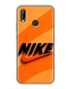 Чехол для Huawei P20 Lite (ANE-L02) с картинкой «Оранжевый драйв Nike»