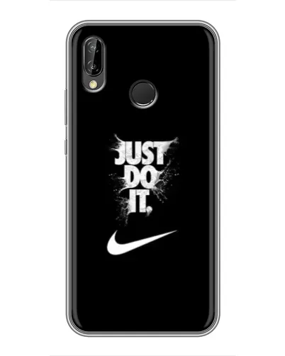Чехол для Huawei P20 Lite (ANE-L02) с картинкой «Текстовый принт Nike»