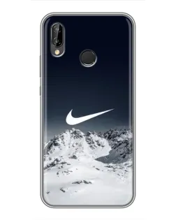 Чехол для Huawei P20 Lite (ANE-L02) с картинкой «Nike — зимние горы»
