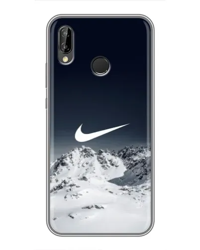 Чехол для Huawei P20 Lite (ANE-L02) с картинкой «Nike — зимние горы»