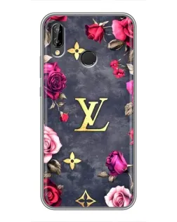 Чехол для Huawei P20 Lite (ANE-L02) с картинкой «Цветочный Louis Vuitton»