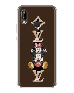 Чехол для Huawei P20 Lite (ANE-L02) с картинкой «LV и Микки Маус»