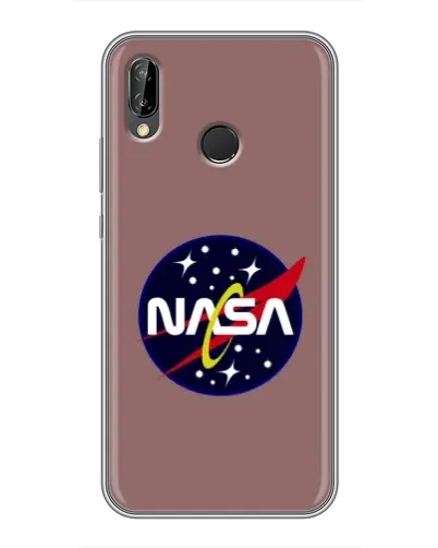 Чехол для Huawei P20 Lite (ANE-L02) с картинкой «NASA — ретро космос»