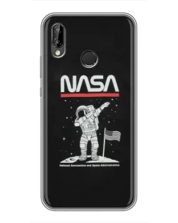 Чехол для Huawei P20 Lite (ANE-L02) с картинкой «NASA — шагаем по Луне» Чехол для Huawei P20 Lite (ANE-L02) с картинкой «NASA — шагаем по Луне»