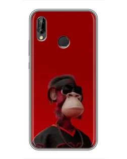Чехол для Huawei P20 Lite (ANE-L02) с картинкой «Bored Ape в красном» Чехол для Huawei P20 Lite (ANE-L02) с картинкой «Bored Ape в красном»