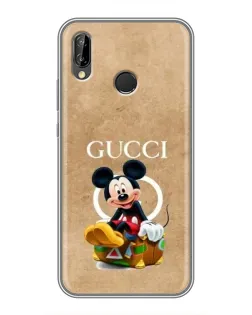 Чехол для Huawei P20 Lite (ANE-L02) с картинкой «Микки Маус Gucci — крафт»