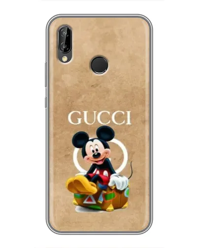 Чехол для Huawei P20 Lite (ANE-L02) с картинкой «Микки Маус Gucci — крафт»
