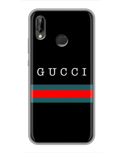 Чехол для Huawei P20 Lite (ANE-L02) с картинкой «Gucci — красный пояс»