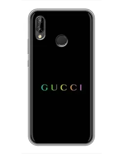Чехол для Huawei P20 Lite (ANE-L02) с картинкой «Gucci — неоновый минимализм»