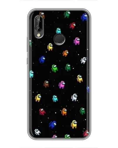 Чехол для Huawei P20 Lite (ANE-L02) с картинкой «Экипаж Among Us»