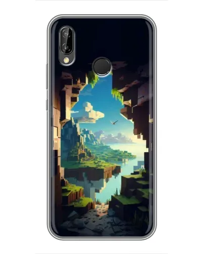 Чехол для Huawei P20 Lite (ANE-L02) с картинкой «Вид из пещеры»