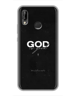 Чехол для Huawei P20 Lite (ANE-L02) с картинкой «GOD — Бог над всем»