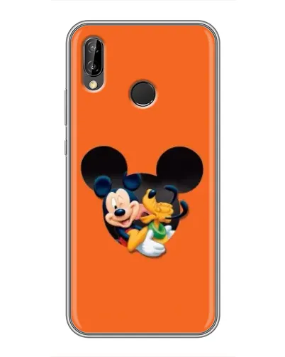 Чехол для Huawei P20 Lite (ANE-L02) с картинкой «Сердце Микки Минни»