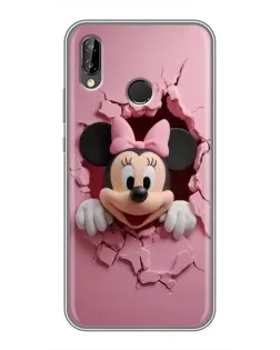 Чехол для Huawei P20 Lite (ANE-L02) с картинкой «Минни сквозь стену»