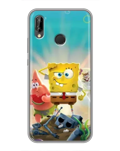 Чехол для Huawei P20 Lite (ANE-L02) с картинкой «Спанч Боб победитель»