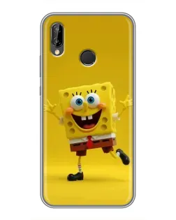 Чехол для Huawei P20 Lite (ANE-L02) с картинкой «Позитивный Губка Боб»